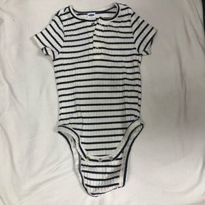 Ribbed Navy Striped Onesie